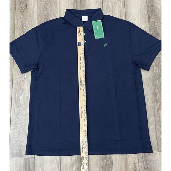 Flint Park Navy Blue Short Sleeve Match Polo Mens XL NWT Golf/Tennis/Pickleball - Picture 9 of 10